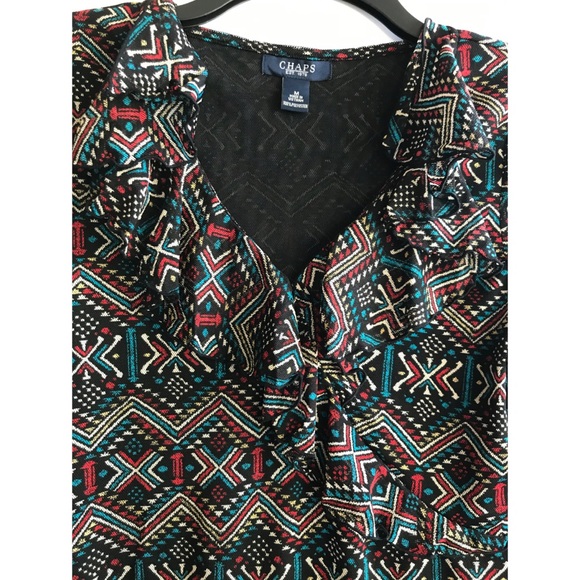 Chaps Aztec top size medium - Picture 3 of 5